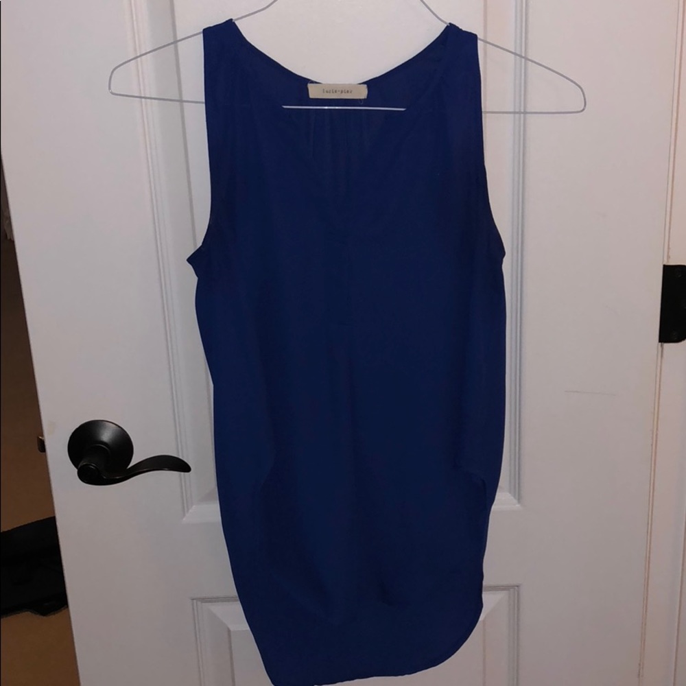 Blue tank top